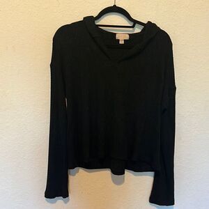 Super Comfortable Black Gap Hoodie Sweater - Black - Size Small - V Neck - Hood